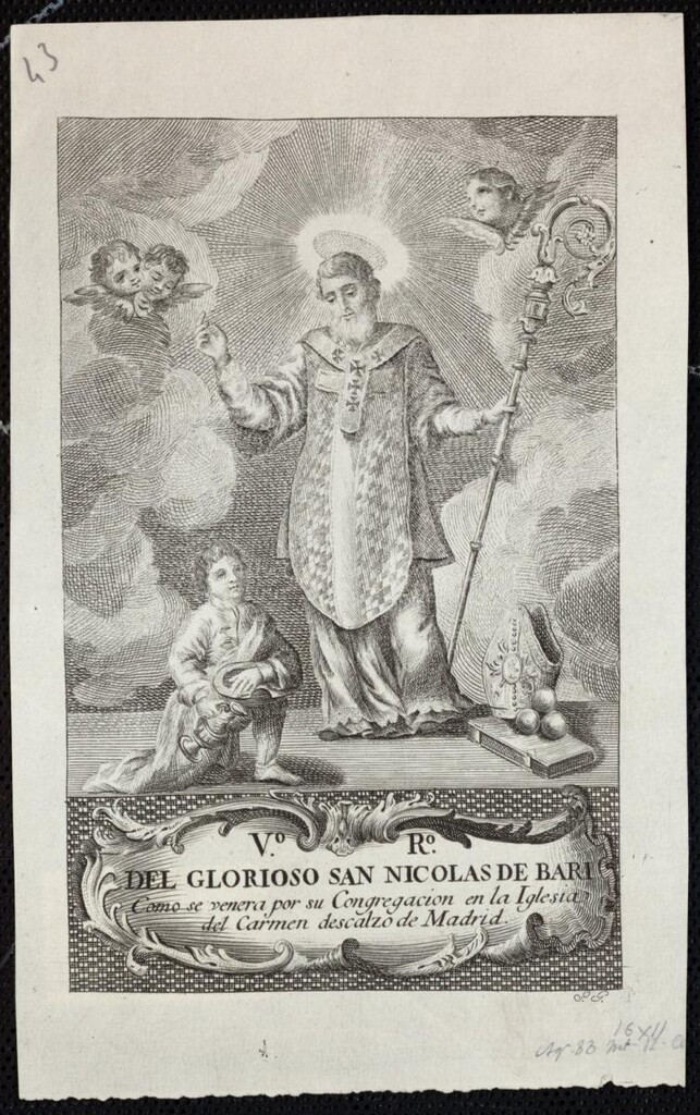 Miniatura de San Nicolás de Bari