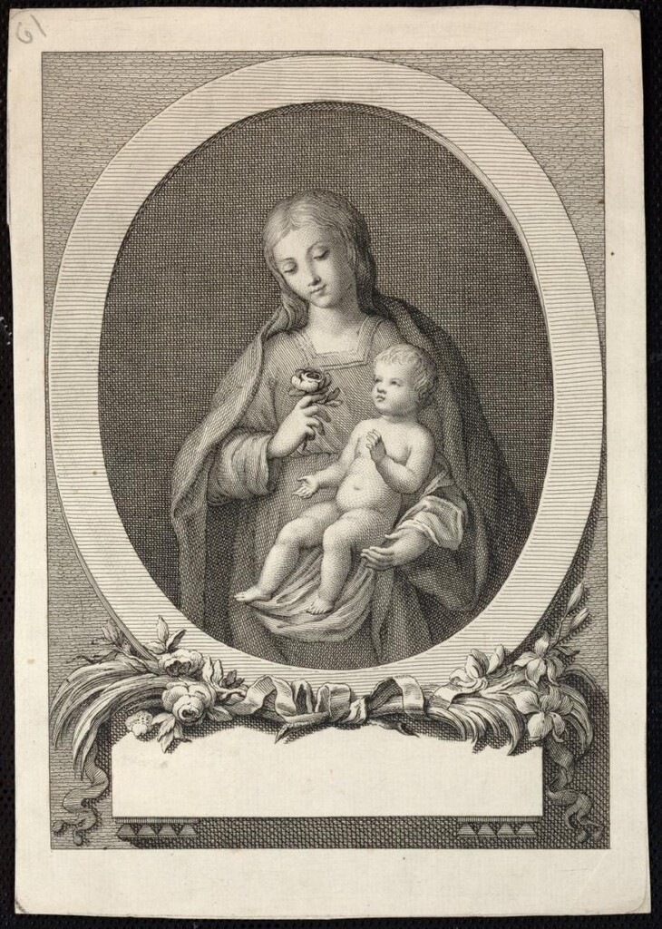 Miniatura de Virgen de la Rosa
