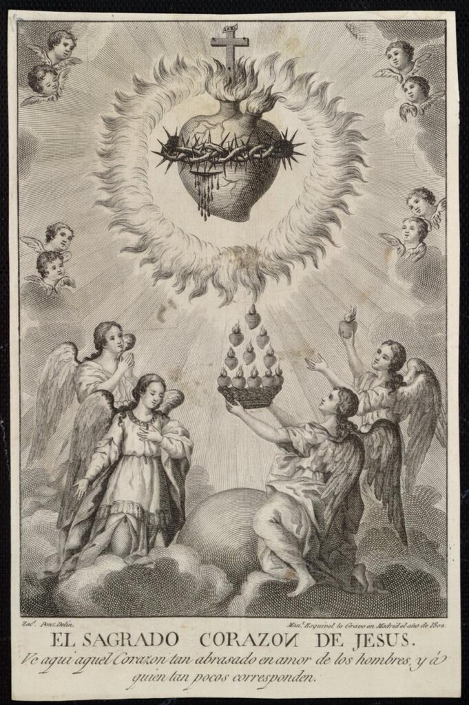 Miniatura de Sagrado Corazón de Jesús