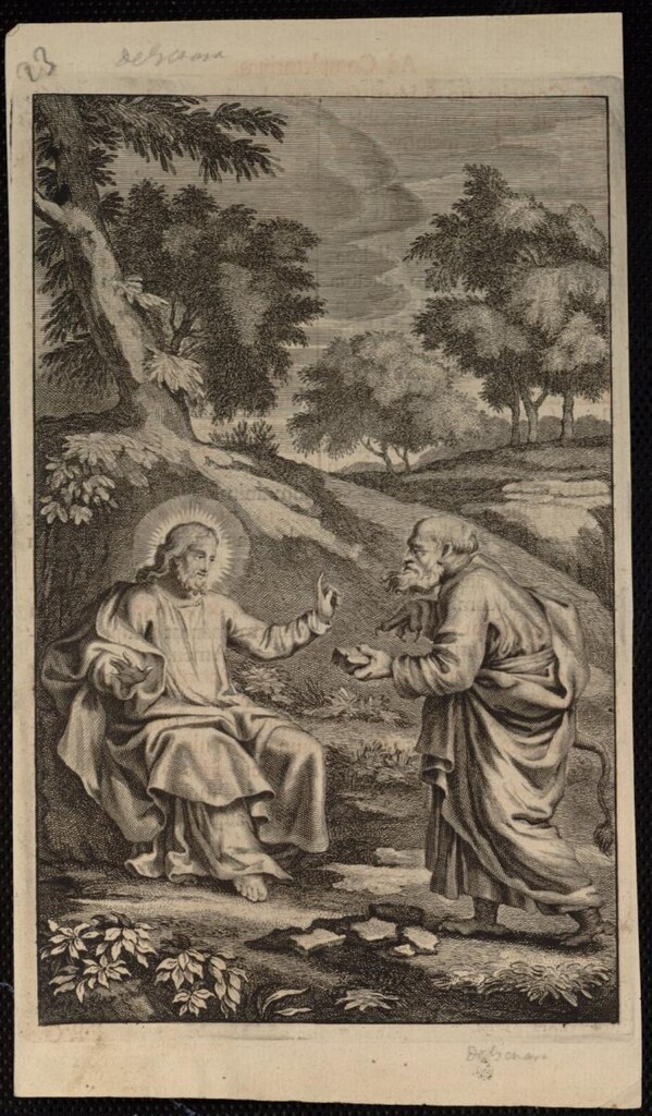 Miniatura de Las tentaciones de Jesús en el desierto