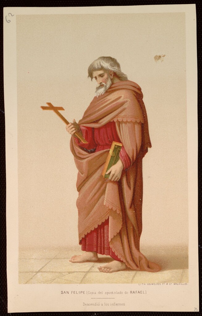 Miniatura de San Felipe (copia del apostolado de Rafael)