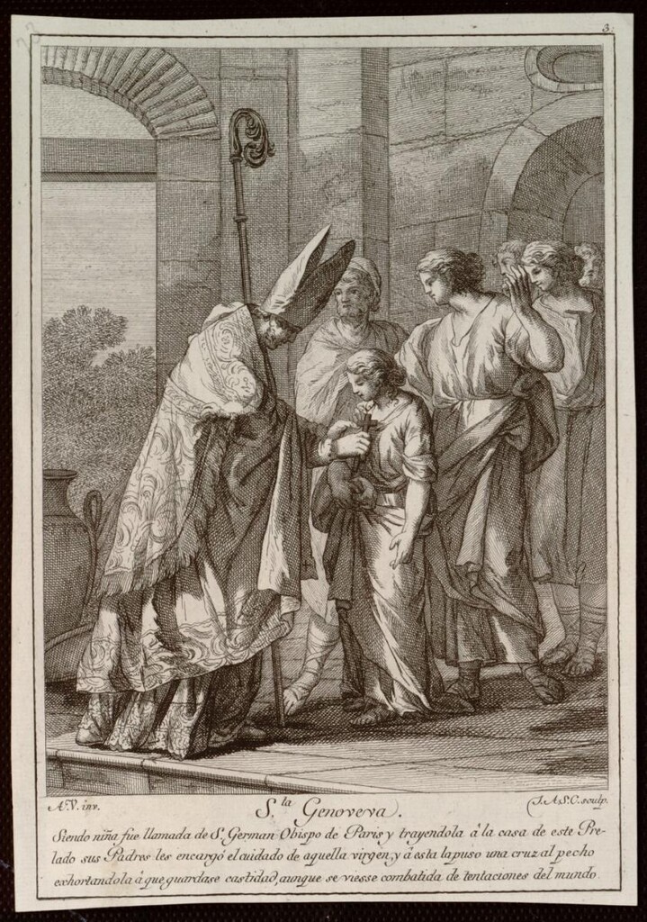 Miniatura de Santa Genoveva