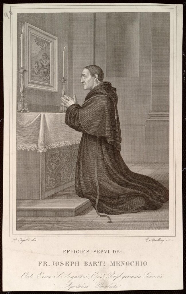 Miniatura de Fray Joseph Bart. Menochio