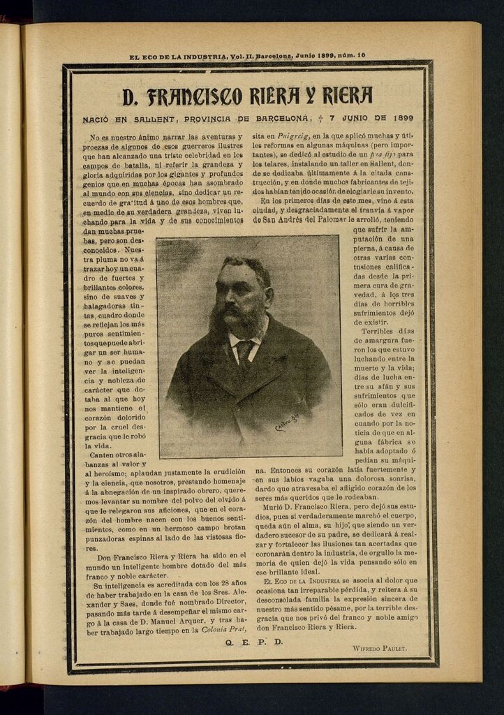 Miniatura de El Eco de la Industria de junio de 1899
