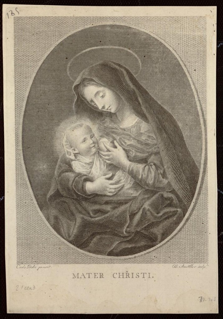 Miniatura de La Virgen con el Niño
