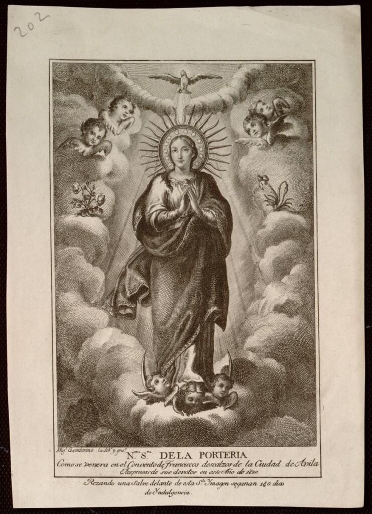 Miniatura de Virgen de la Portería
