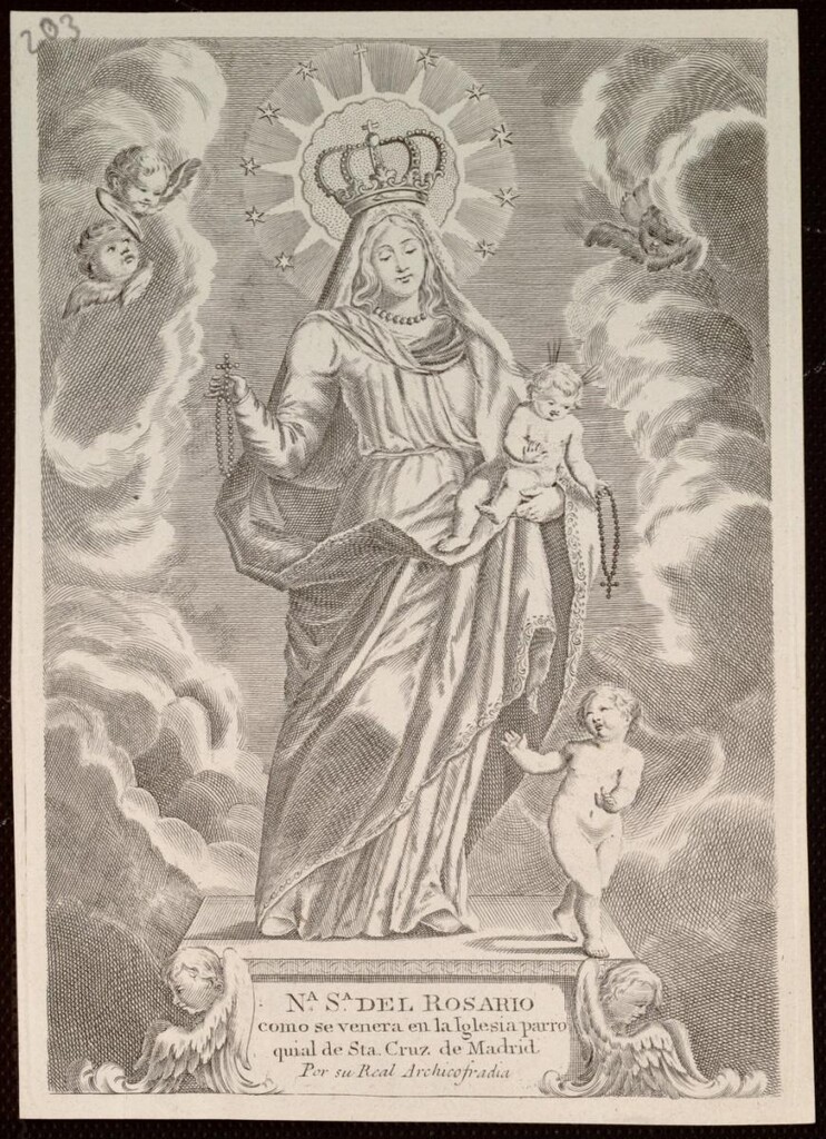 Miniatura de Virgen del Rosario