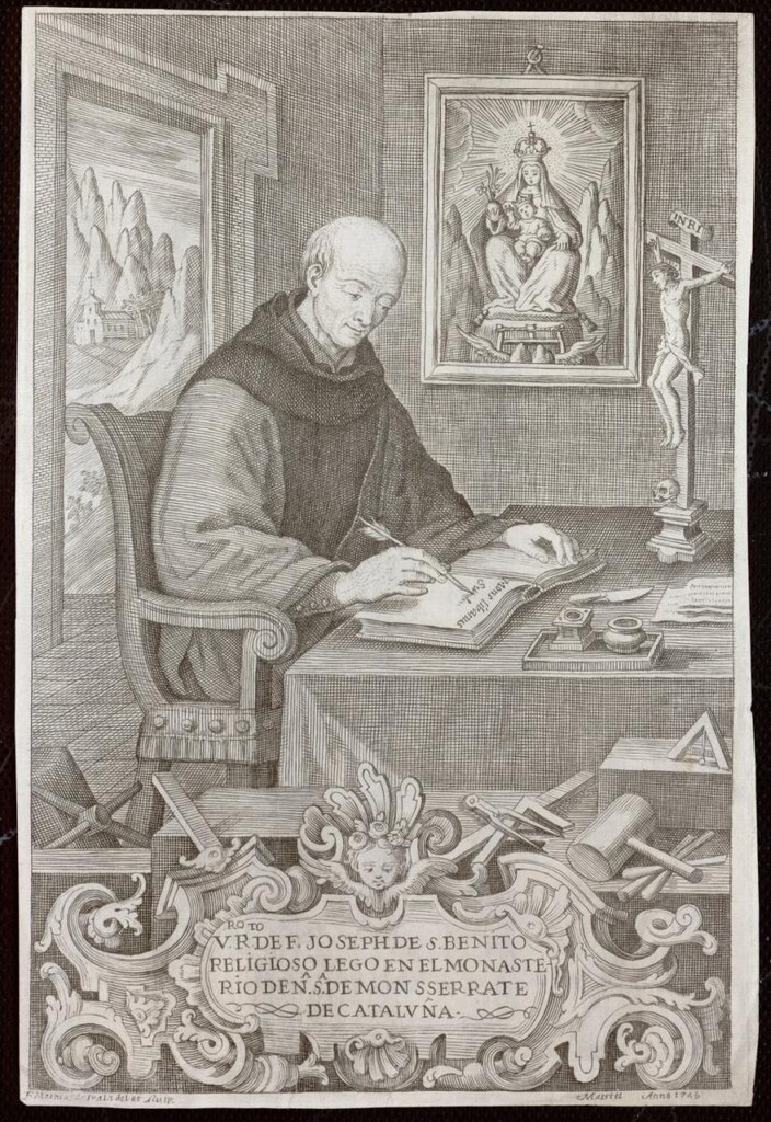 Miniatura de Retrato de Fray José de San Benito