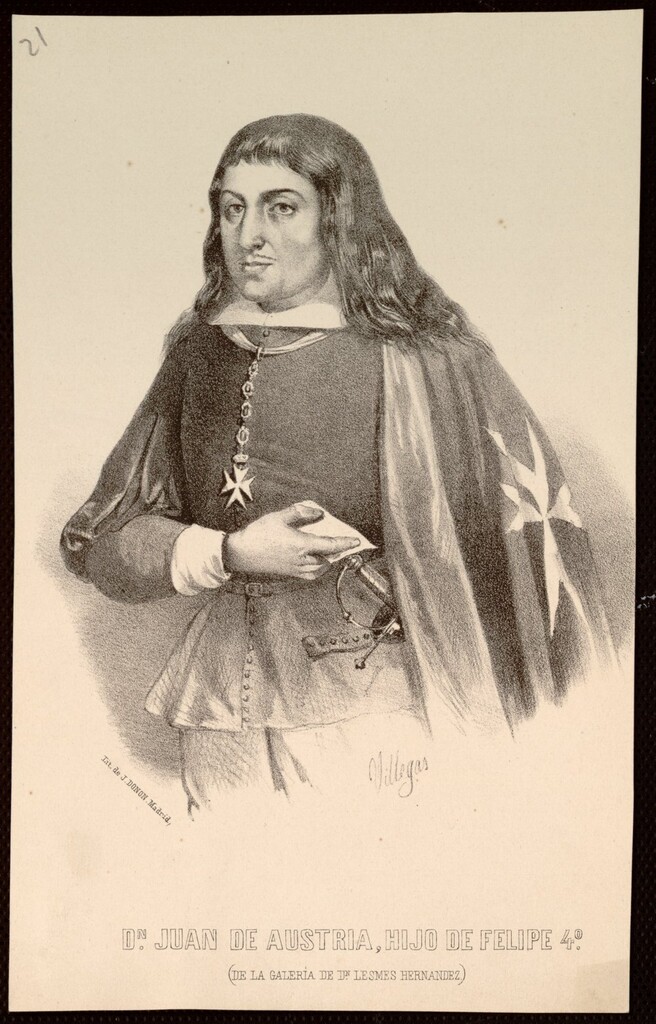 Miniatura de Don Juan (José) de Austria, hijo de Felipe IV