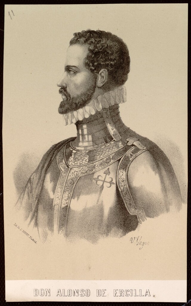 Miniatura de Don Alonso de Ercilla