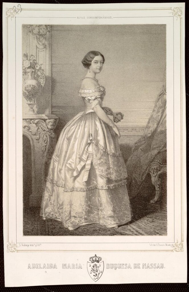 Miniatura de Adelaida Maria Duquesa de Nassau