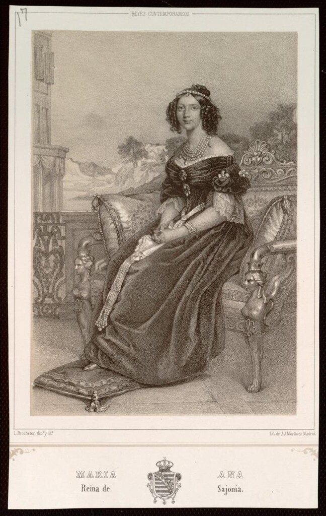 Miniatura de Maria Ana, Reina de Sajonia