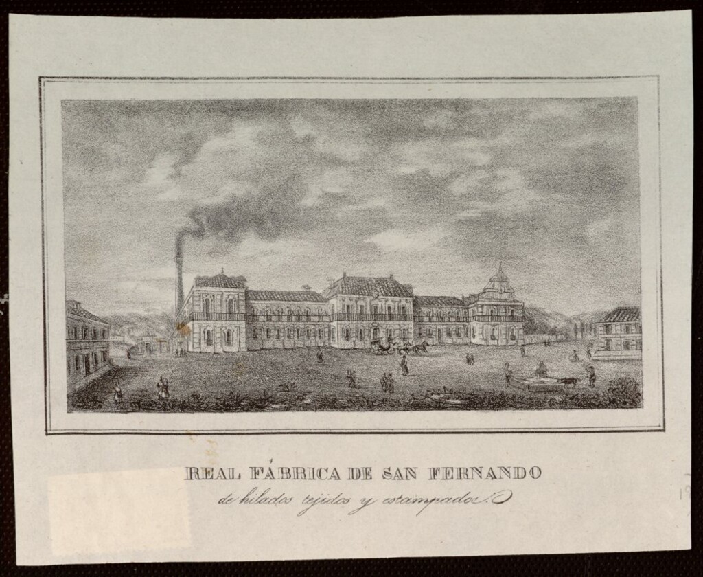 Miniatura de Real Fábrica de San Fernando de hilado tejidos y estampados