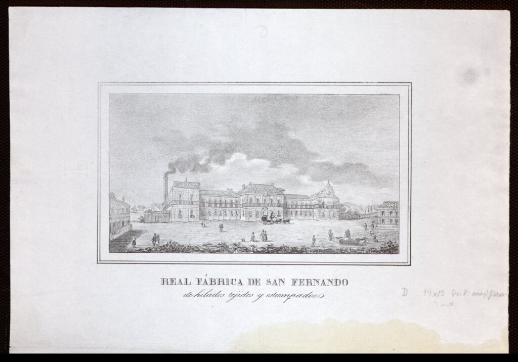 Miniatura de Real Fábrica de San Fernando de hilados tejidos y estampados