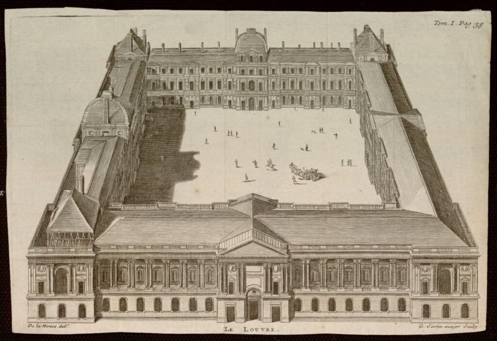 Miniatura de El palacio del Lovre. París