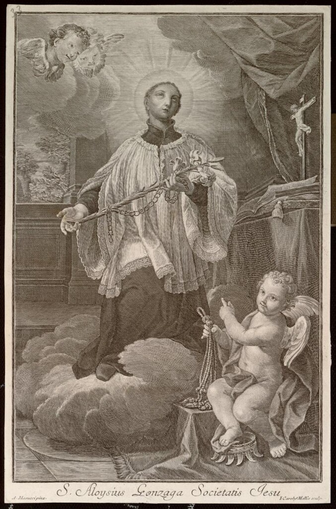 Miniatura de San Luis Gonzaga