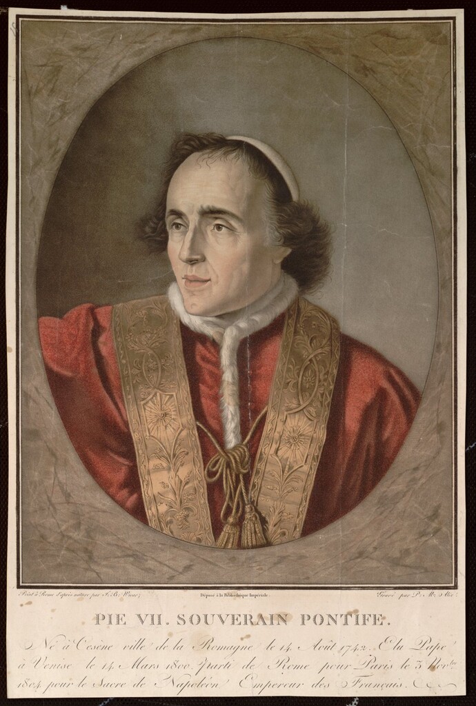Miniatura de Pío VII, Papa
