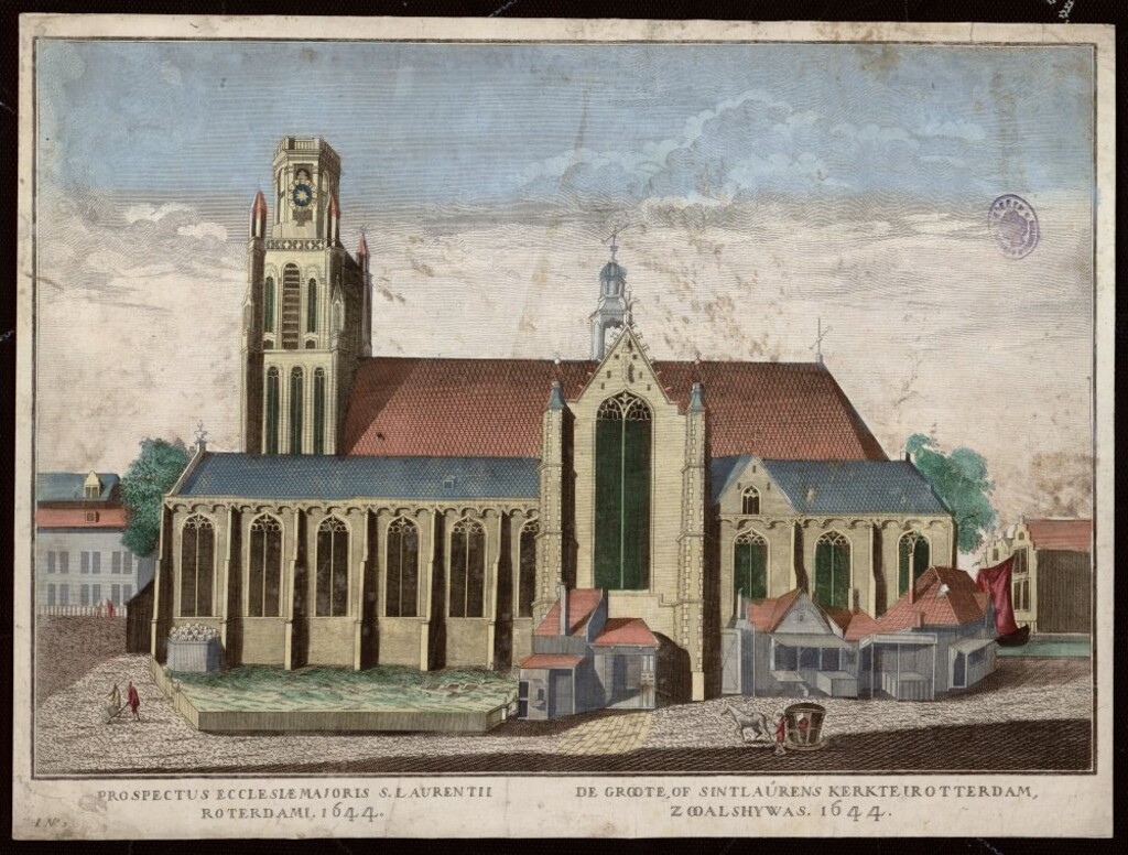 Miniatura de La iglesia mayor de San Lorenzo. Rotterdam