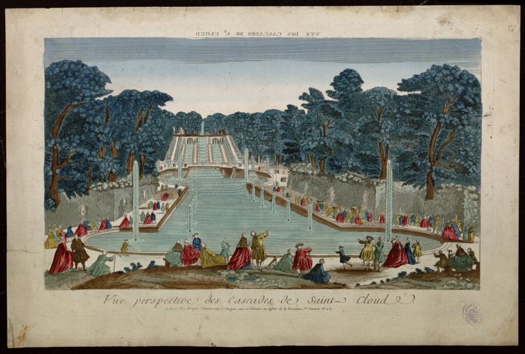 Miniatura de Las cascadas de Saint-Cloud. Seine-et-Oise. Francia