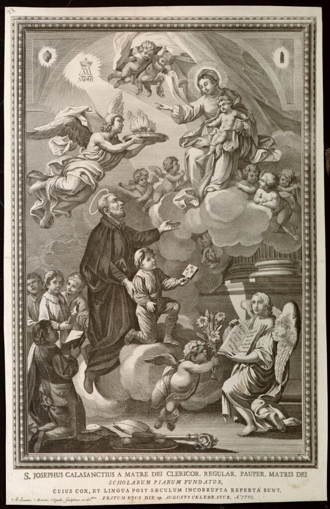 Miniatura de San José de Calasanz