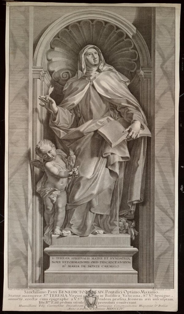 Miniatura de Estatua de Santa Teresa de Jesús en San Pedro de Roma