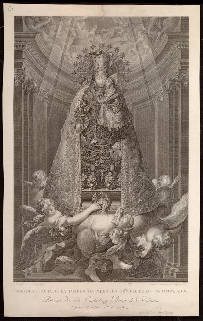 Miniatura de Virgen de los Desamparados