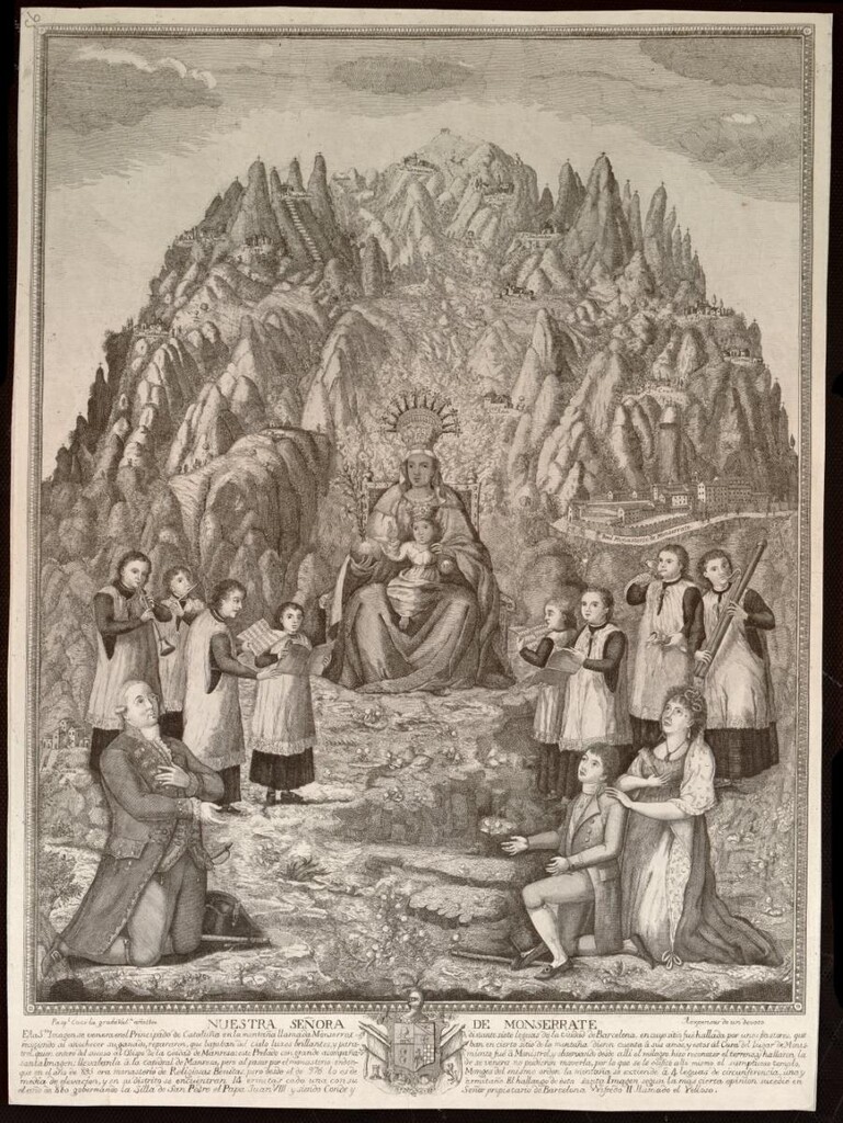 Miniatura de Virgen de Montserrat