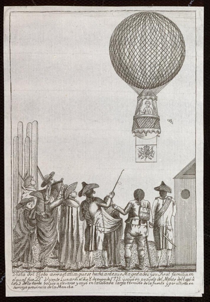 Miniatura de Prueba aerostática en 1793