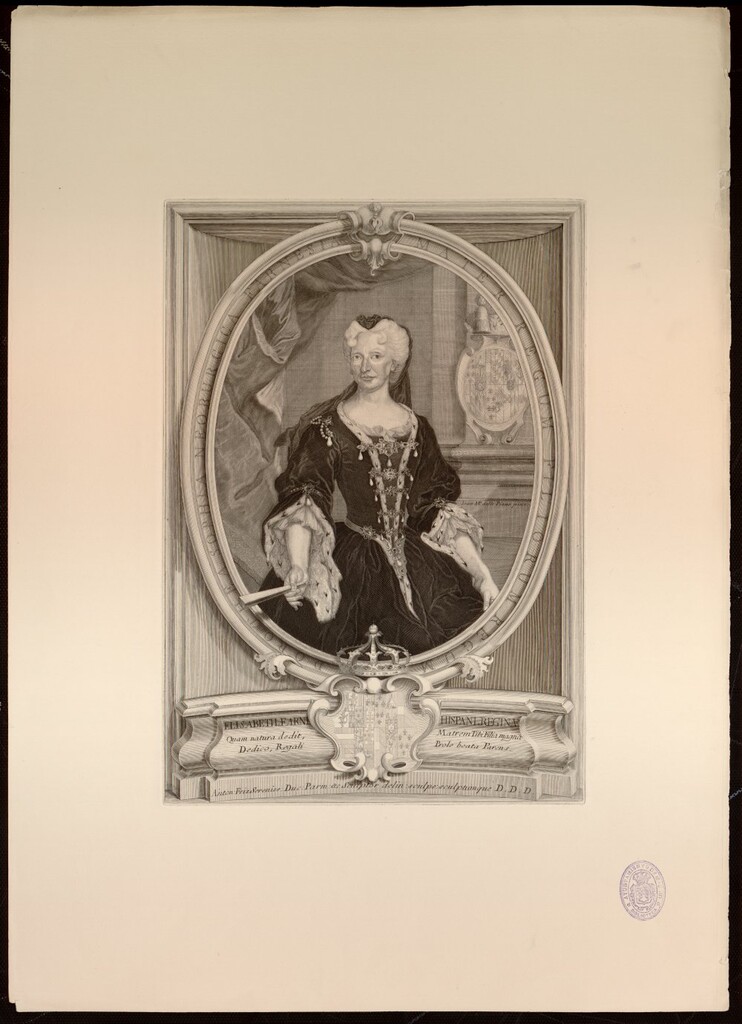 Miniatura de Isabel de Farnesio, Reina de España