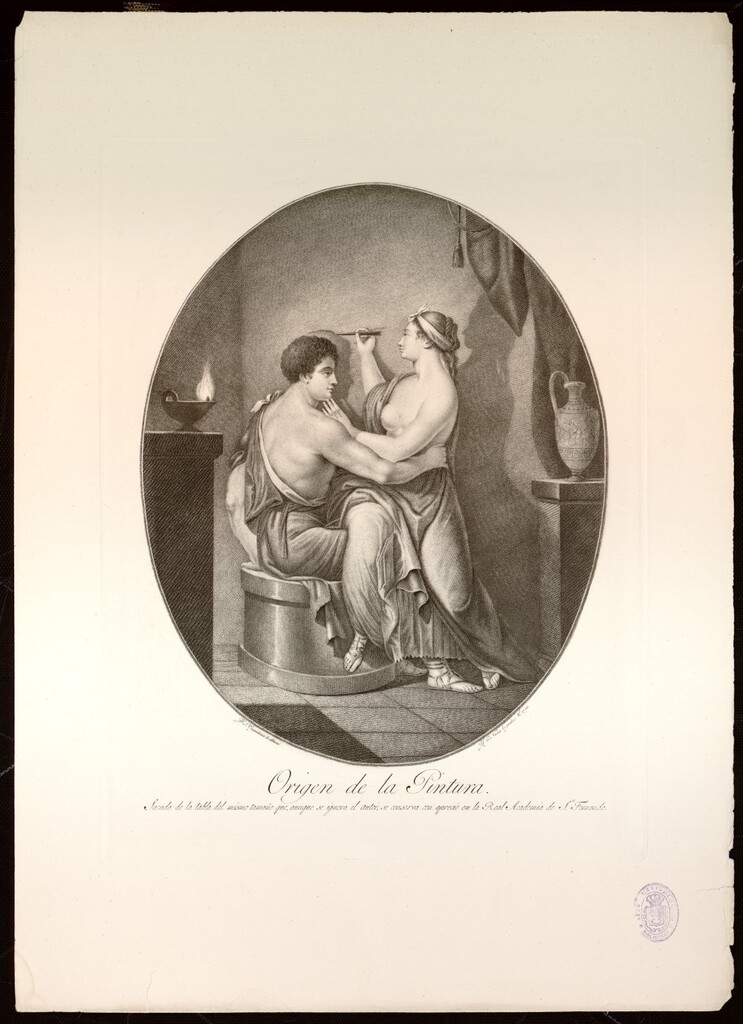 Miniatura de Origen de la pintura
