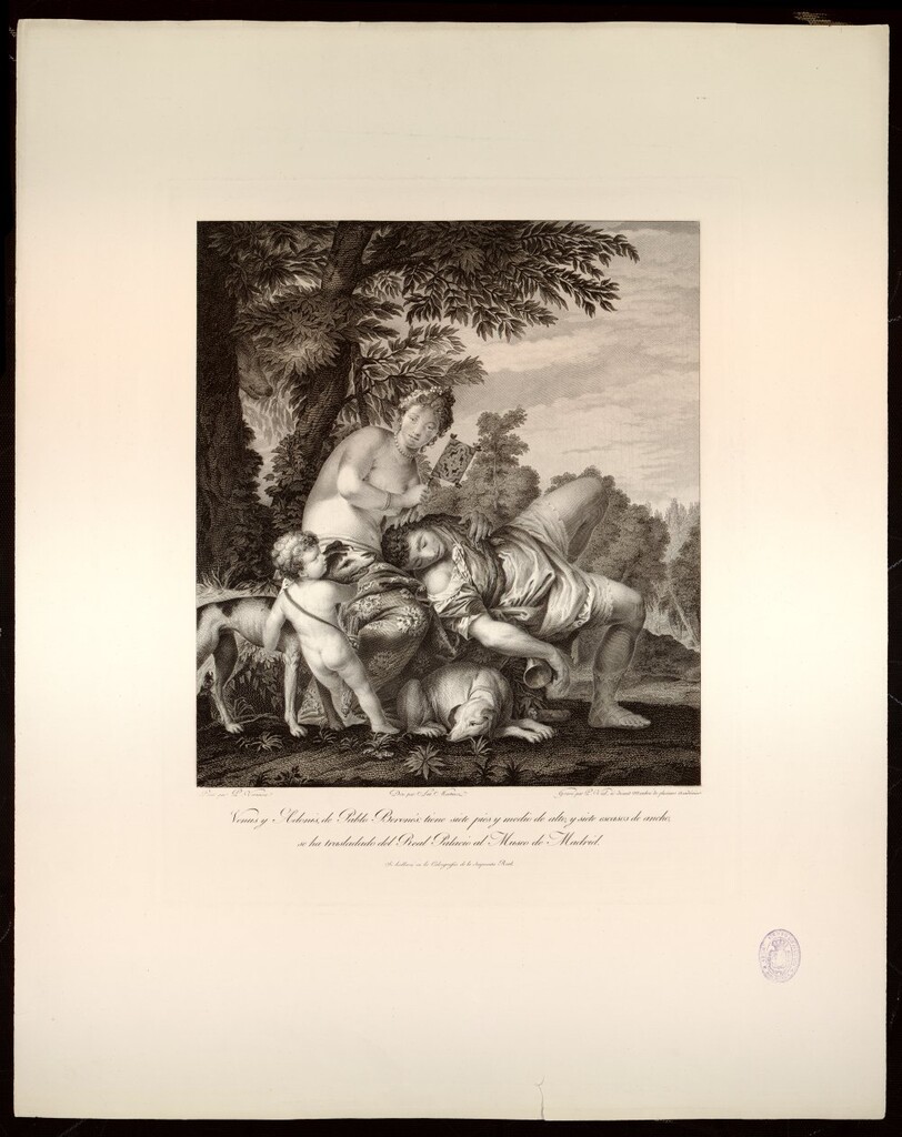 Miniatura de Venus y Adonis