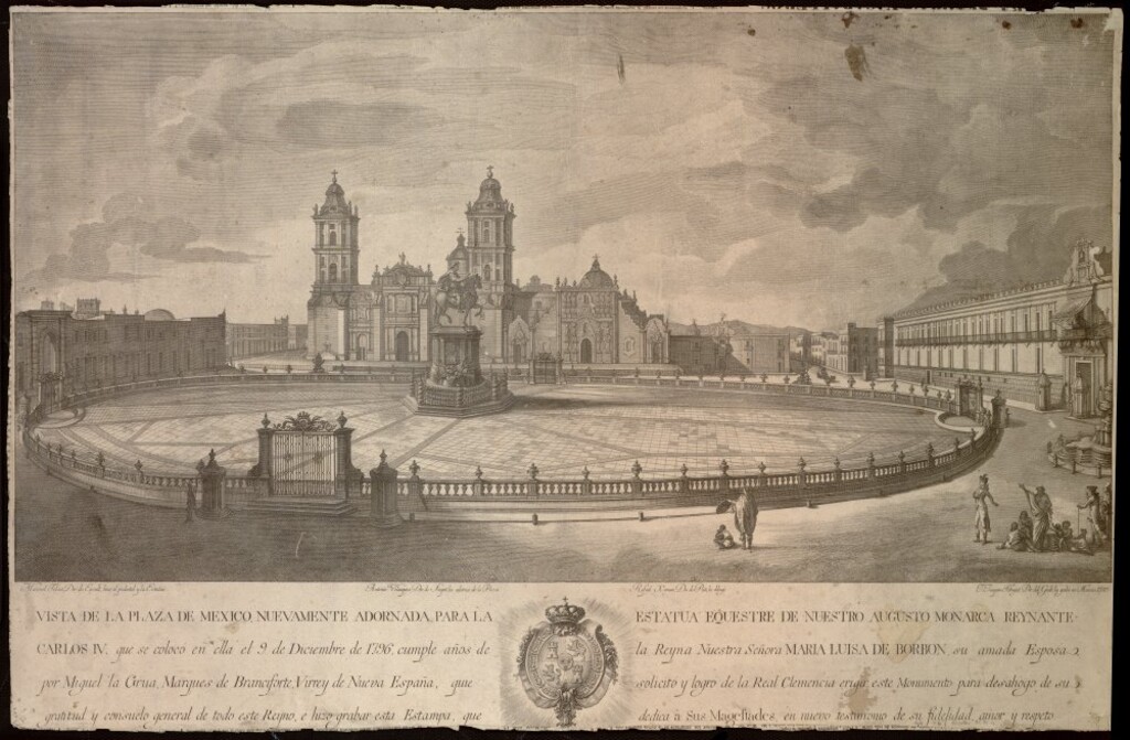 Miniatura de Vista de la Plaza de Méjico