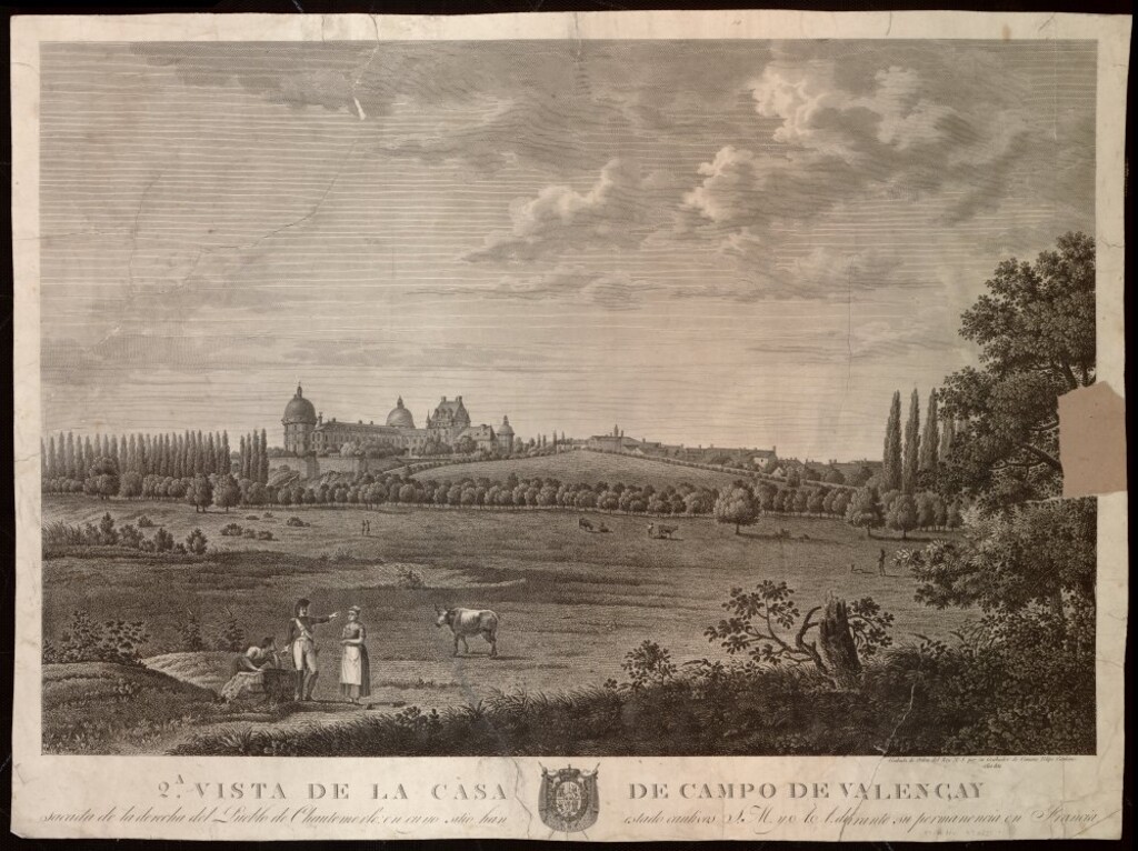 Miniatura de Vista de la Casa de Campo de Valencay