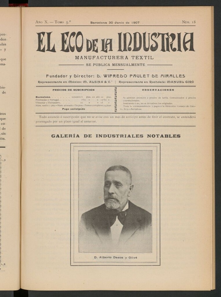 Miniatura de El Eco de la Industria de junio de 1907