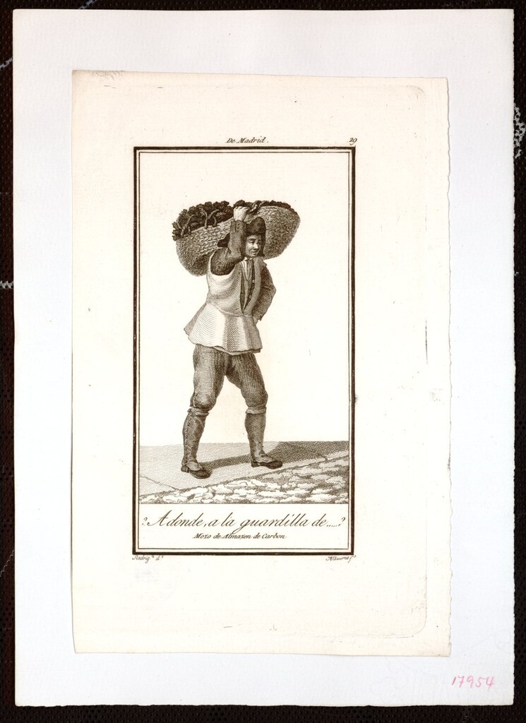 Miniatura de ¿Adonde, a la guardilla de ...? Mozo de Almacén de carbon