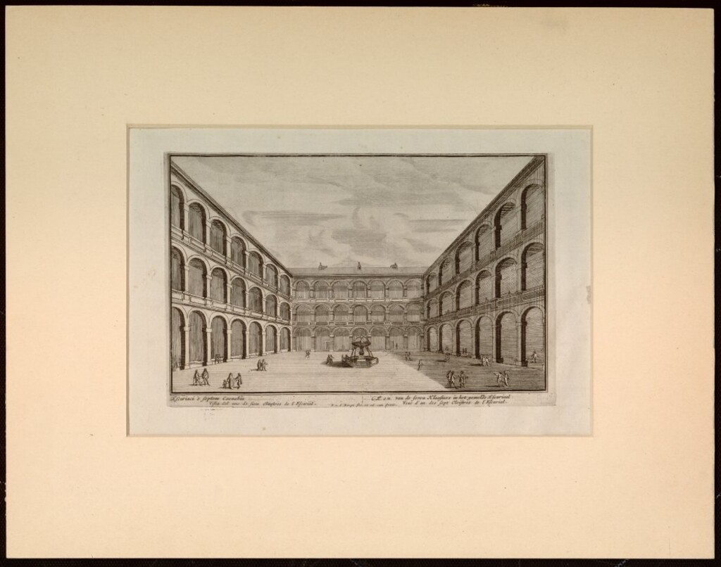 Miniatura de Uno de los siete claustros del monasterio de El Escorial (Madrid)