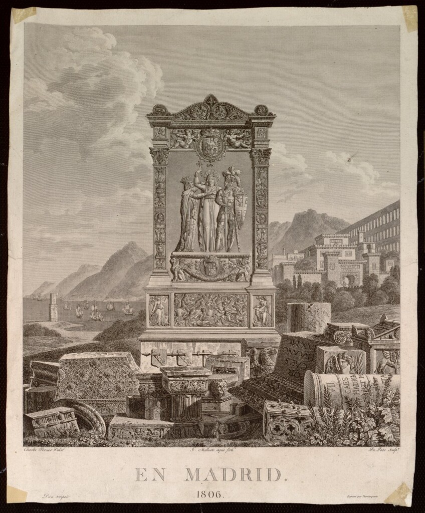 Miniatura de Frontispicio del “Voyage pittoresque et historique de l´Espagne” de Alexandre de Laborde