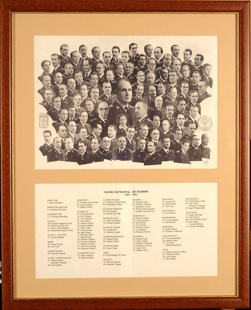 Miniatura de Plantilla de la Banda Municipal de Madrid. 1952