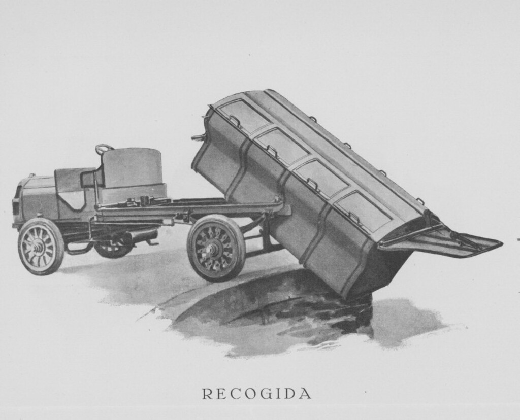 Miniatura de Camión de recogida de basura del servicio de limpiezas
