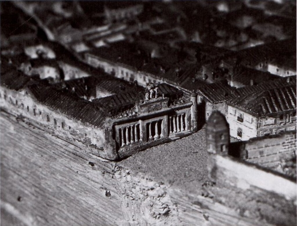 Miniatura de Real Fábrica de la Platería Martínez en la maqueta del Madrid de 1830