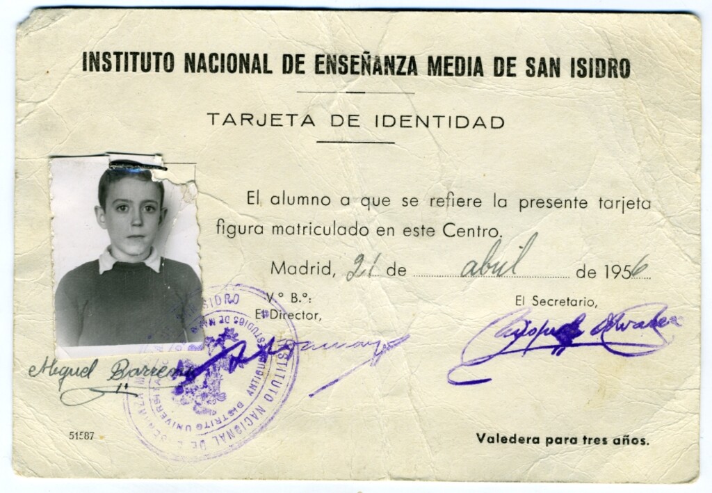 Miniatura de Tarjeta del Instituto de Enseñanza Media San Isidro