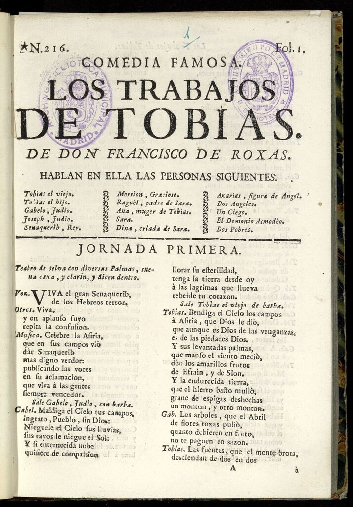 Miniatura de Los trabajos de Tobias