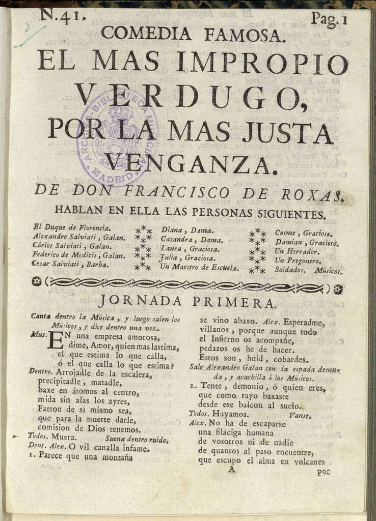 Miniatura de El más impropio verdugo, por la mas justa venganza