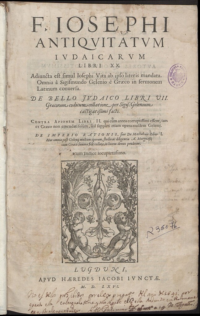 Miniatura de F. Iosephi Antiquitatum iudaicarum libri XX [...]
