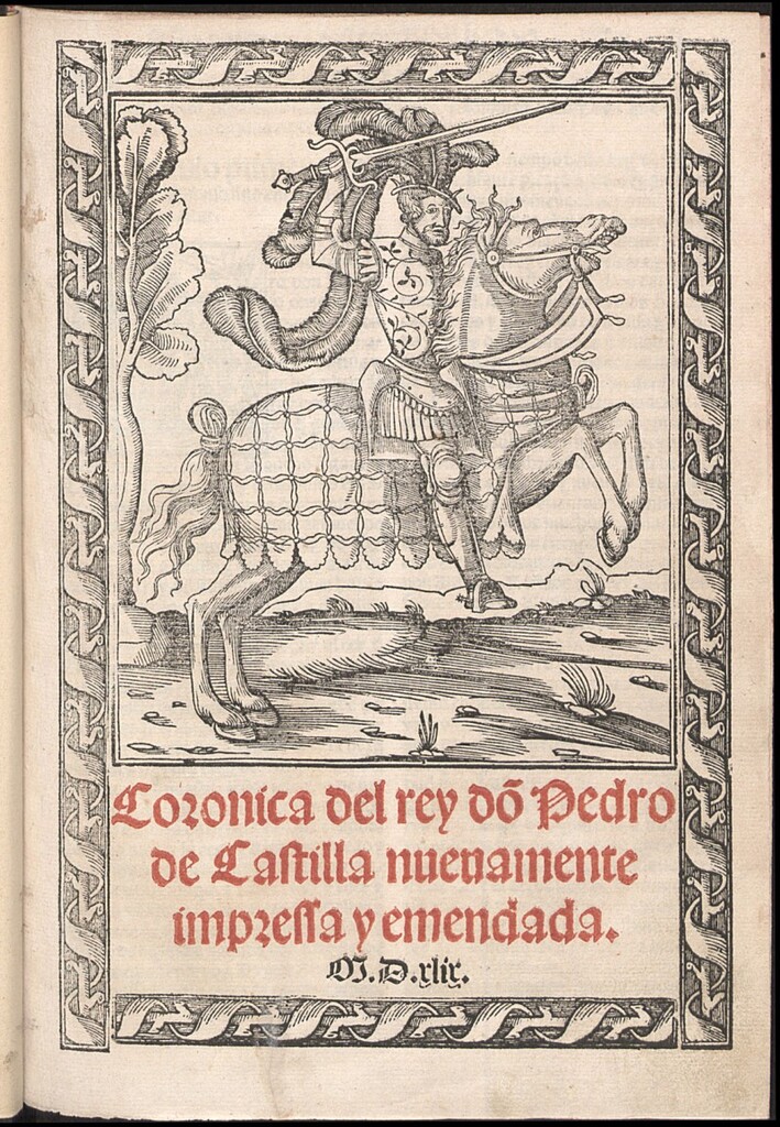 Miniatura de Coronica del rey do[n] Pedro de Castilla