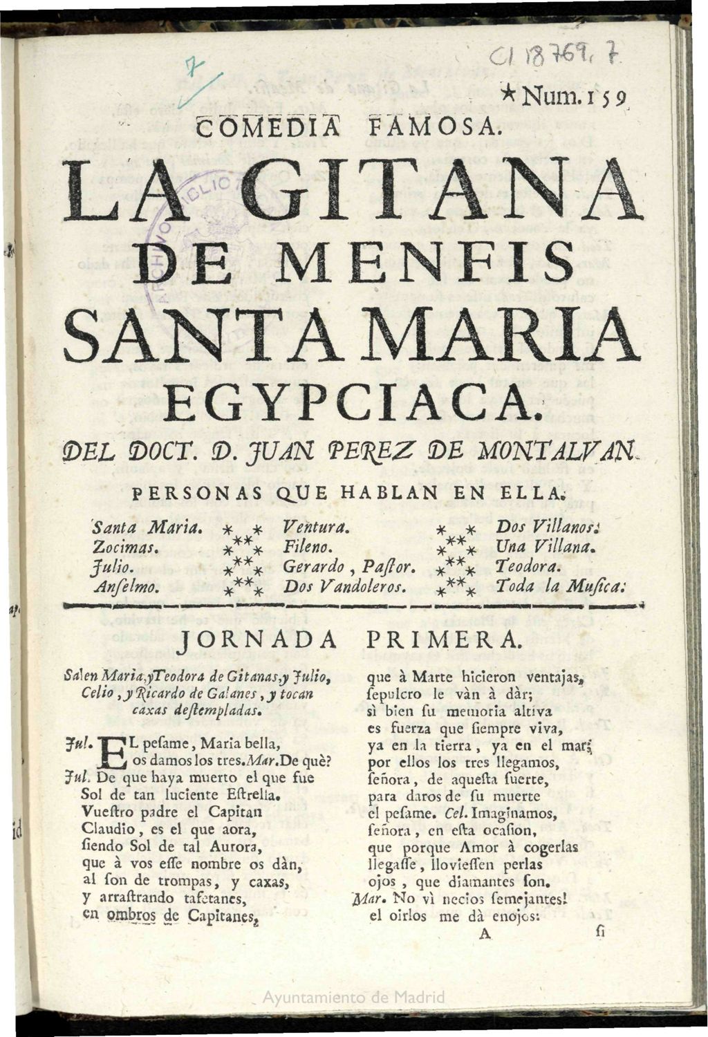 Miniatura de La gitana de Menfis Santa María Egypciaca