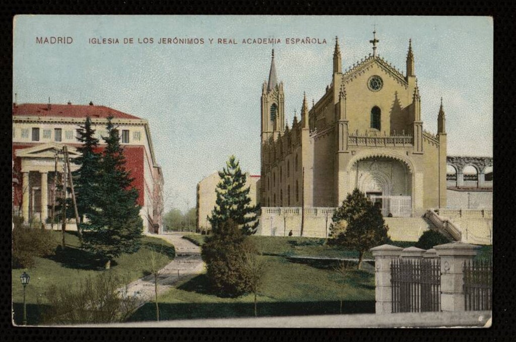 Miniatura de Iglesia de los Jerónimos y Real Academia Española