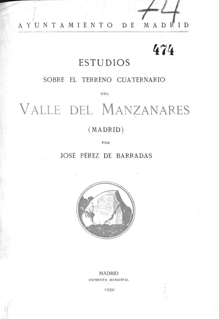 Miniatura de Estudios sobre el terreno cuaternario del Valle del Manzanares (Madrid)
