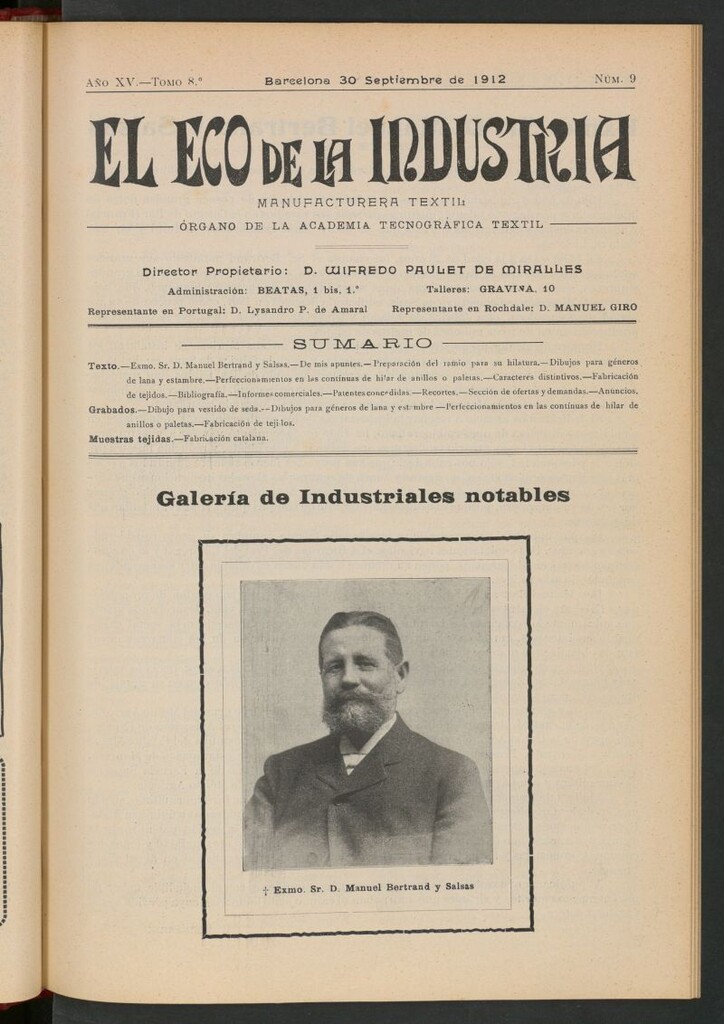 Miniatura de El Eco de la Industria del 30 de septiembre de 1912