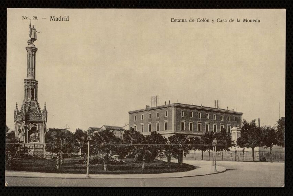 Miniatura de Estatua de Colón y Casa de la Moneda